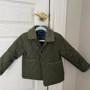 Janie and Jack Olive Quilted Puffer Jacket 2T Boys